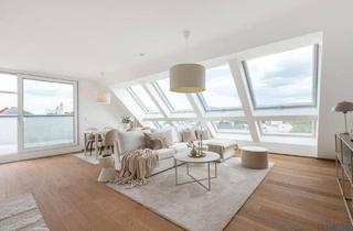 Penthouse kaufen in Arndtstraße 50, 1120 Wien, ERSTBEZUG | PENTHOUSE mit ca. 59 m² PANORAMA-DACHTERRASSE | 4-Zimmer | TG-Stellplatz optional | Nachhaltiges Wohnbauprojekt