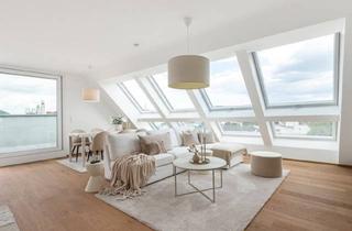 Penthouse kaufen in Arndtstraße 50/80, 1120 Wien, ERSTBEZUG | PENTHOUSE mit ca. 59 m² PANORAMA-DACHTERRASSE | 4-Zimmer | TG-Stellplatz optional | Nachhaltiges Wohnbauprojekt