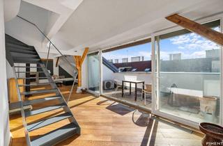 Wohnung mieten in Kienmayergasse 62, 1140 Wien, VOLL MÖBLIERT - DACHGESCHOSSWOHNUNG MIT DACHTERRASSE UND FERNBLICK