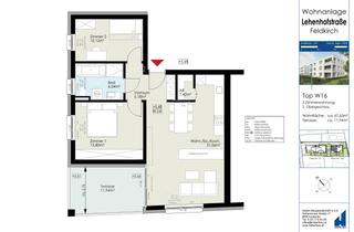 Wohnung kaufen in Lehenhofstraße 15a, 6800 Feldkirch, Urban und nah an der Natur wohnen. 3 Zimmer im Dachgeschoss