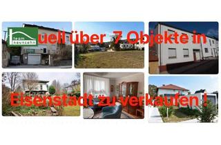Haus kaufen in 7000 Eisenstadt, AKTUELL über 8 Objekte in Eisenstadt zwischen € 250T - € 800T. Wir verkaufen auch Ihre Immobilie zum besten Preis, in kurzer Zeit - JETZT ANFRAGEN