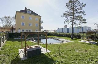 Wohnung mieten in Etrichstraße / Huma Eleven, 1110 Wien, Bestlage Kaiserebersdorf! Möblierte 2-Zimmer-Wohnung mit Balkon, Gartennutzung und Schwimmbiotop