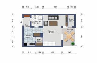 Wohnung mieten in 5131 Franking, Coole Single Wohngalerie mit Balkon - provisionsfrei ab 1. November 2025 - Heizkosten inklusive