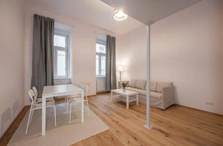 Wohnung kaufen in 1020 Wien, ++NEU++ Hochwertige 1-Zimmer Hofwohnung mit Tischlermöblierung in Bestlage nahe AUGARTEN!