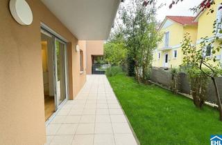 Wohnung kaufen in Adam-Betz-Gasse, 1220 Wien, Gartenwohnung in Essling: Geräumige 3-Zimmer-Wohnung in absoluter Ruhelage