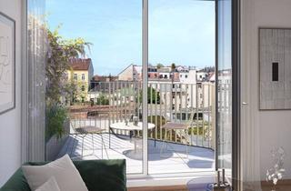 Wohnung kaufen in Veronikagasse, 1170 Wien, DG-ERSTBEZUG | 3-Zimmer mit hofseitiger Terrasse | Ost/West | Fernwärme | Fassadenbegrünung | TG-Stellplatz optional | Nachhaltiges Wohnbauprojekt