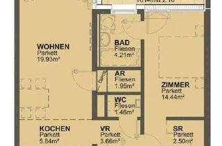 Wohnung mieten in Kellergasse, 1210 Wien, AKTION Erstes Monat Mietfrei - 2 Zimmer Wohnung mit Loggia - nähe Marchfeldkanal
