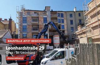 Wohnung kaufen in Leonhardstraße, 8010 Graz, PROVISIONSFREI! Anlegerhit! Neubauprojekt 1-Zimmerwohnung direkt in der Leonhardstraße!
