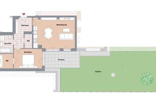 Wohnung kaufen in Heimkehrergasse, 1100 Wien, BAUBEGINN ERFOLGT! 2-Zimmer-Neubau-Gartenwohnung im Einfamilienhausgebiet in Ruhelage!