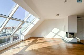 Maisonette mieten in Vorgartenstraße, 1020 Wien, Provisionsfrei: Klimatisierte Dachgeschoss Maisonette mit 2 Terrassen und Kamin nahe Uno City!