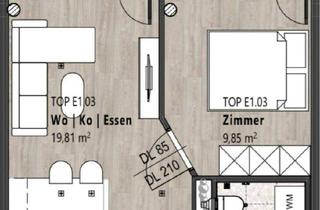 Wohnung mieten in Lindenstraße, 6112 Wattens, MIETE - Wattens - Top E 1.03 - 2 Zimmer Wohnung mit Balkon