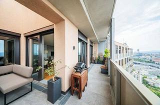 Penthouse kaufen in Leopold-Böhm-Straße, 1030 Wien, Penthouse im 34. OG mit Terrasse I 360° Wienblick I Designküche I TG Platz mit E-Ladestation