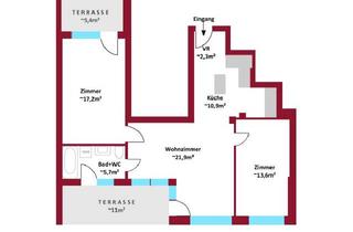 Wohnung kaufen in 1100 Wien, JETZT NOCH WÜNSCHE EINBRINGEN! DG Neubau/Erstbezug I 2 Terrassen + Dachterrasse I Schlüsselfertig I Luftwärmepumpe inkl. Kühlung (copy)