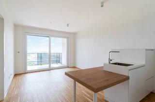 Wohnung mieten in Kurbadstraße 8/809, 1100 Wien, TABA Tower - Möbliertes Serviced Apartment mit grandiosem Fernblick direkt an der U1 Oberlaa - begehbarer Kleiderschrank, inkl. Heizung, Kühlung, Strom, Internet und Fitnessraum!