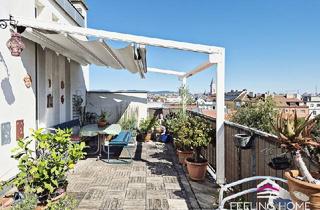 Maisonette kaufen in Rauchgasse, 1120 Wien, SPEKTAKULÄR! DG-Maisonette mit 5,20m Deckenhöhe & traumhafter Galerie – Wohnen wie im Loft mit großer Terrasse!