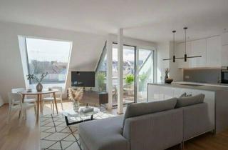 Penthouse kaufen in 1060 Wien, Erstbezug: Moderne DG-Wohnung mit 2 Terrassen und Fernblick in bester Lage