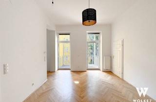 Wohnung kaufen in Johnstraße, 1150 Wien, Lichtdurchflutete 2-Zimmer-Altbauwohnung mit Balkon ins Grüne – Innenhof-Ruhelage | U3 Johnstraße | Lift vorhanden