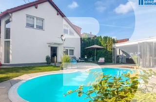 Haus kaufen in Edelmüllerstraße 30, 4061 Pasching, 2-Familienhaus | 2 Wohneinheiten | Pool | Poolhaus | Sauna