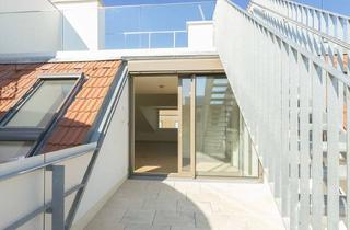 Wohnung mieten in Lerchenfelder Straße, 1080 Wien, Über den Dächern der Josefstadt | DG Wohntraum mit privater Dachterrasse & Klimaanlage | 4,5 Meter Raumhöhen!