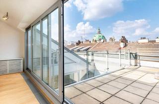 Maisonette kaufen in Schwarzenbergplatz, 1040 Wien, Exklusive Dachgeschosswohnung mit imposanter Dachterrasse am Schwarzenbergplatz
