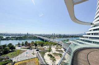 Wohnung mieten in Wagramer Straße, 1220 Wien, Helle Dachgeschosswohnung mit Panoramablick auf die Donauinsel