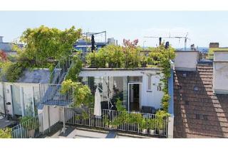 Wohnung kaufen in 1040 Wien, Grüner Dachgarten mit Blick über Wien I exklusive DG - Wohnung I Großzügige Fensterflächen mit Rollläden I Klimaanlage