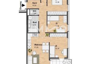 Wohnung mieten in Reininghausstraße, 8020 Graz, 4-ZIMMER WOHNUNG MIT BALKONTERRASSE IM NEUEN STADTTEIL REININGHAUS MIT 1. MONAT GRATISAKTION