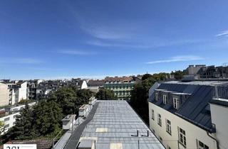 Wohnung kaufen in Halbgasse 20, 1070 Wien, Traumblick! Urbanes Wohnen– 1,5-Zimmer-Juwel im 7. Bezirk mit riesiger Dachterrasse