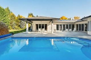 Haus kaufen in Leberweg, 2721 Bad Fischau, Architekten-Bungalow in Bad Fischau! Im Loftstil | Uneinsehbarer Garten | Pool und Wellnessbereich | Großzügige Garage