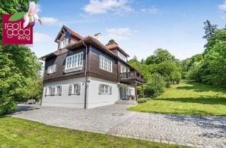 Villen zu kaufen in 3032 Eichgraben, Zeitlose Eleganz im Wienerwald – Historische Villa mit Nebengebäuden auf Traumgrundstück mit Outdoorpool und Waldsauna