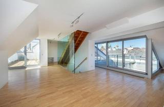 Maisonette kaufen in 1040 Wien, Über den Dingen: Terrassen-Maisonette mit Wiener Skyline