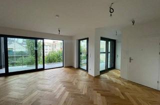 Wohnung kaufen in 1050 Wien, ERSTBEZUG IM DACHGESCHOSS UM 6.300/QM! Wunderschöne 2 Zimmer mit Terrasse und verglaster Loggia!