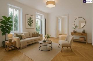 Wohnung kaufen in Blumauergasse, 1020 Wien, WOW! TOP LAGE in unmittelbarer Nähe zum Augarten + teilsaniertes Altbaujuwel mit großzügigem Balkon + absolut ruhige Innenhoflage