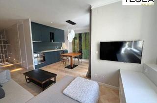 Wohnung mieten in Kutschkermarkt, 1180 Wien, Modernes Design-Studio mit Loggia und Balkon in ruhiger Grünoase - teilweise möbliert