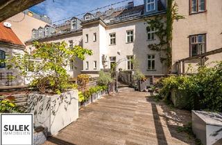 Wohnung mieten in Wehrgasse, 1050 Wien, Vielfältige Nutzungsmöglichkeiten: 7 Zimmer, separate Küche, Innenhofterrasse - sanierte Altbauwohnung unbefristet mieten!