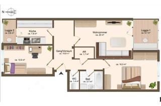 Wohnung mieten in Andreas Hofer Straße 40b, 9900 Lienz, Geräumige 3.5-Zimmer Wohnung mit Loggia und Parkplatz