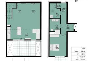Maisonette mieten in Georgigasse 47, 8020 Graz, Exklusive Maisonette-Wohnung in Eggenberg mit Dachterrasse, Balkon, Parkplatz und Kellerabteil...!