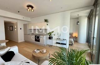 Wohnung mieten in Donau, 1220 Wien, TOP möblierter Erstbezug mit Donau- und Cityblick, Gym, Spa, Pool, Lounges, uvm im Turm (NEW)