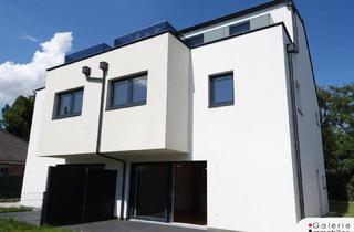 Haus mieten in Erlenweg, 1220 Wien, Erstbezug: Sehr schöne, helle und ruhige Doppelhaushälfte (rechts) mit 4 Zimmern, Eigengarten und Panoramablick-Dachterrasse!