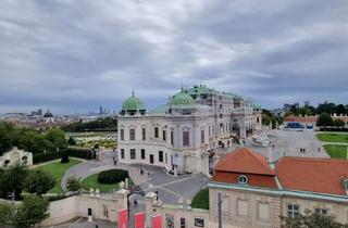 Wohnung mieten in Prinz-Eugen-Straße, 1040 Wien, Blick aufs Schloß Belvedere