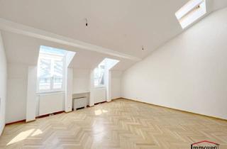 Wohnung mieten in Gonzagagasse, 1010 Wien, Im Herzen des 1. Wiener Gemeindebezirks - 3-Zimmer-Dachgeschosswohnung mit Klimaanlage und Balkon!