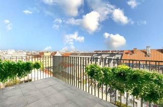 Wohnung kaufen in Arndtstraße 50, 1120 Wien, ERSTBEZUG MIT FERNBLICK | Dachgeschoss mit ca. 10 m² INNENHOF-BALKON/TERRASSE | TG-Stellplatz optional | Nachhaltiges Wohnbauprojekt