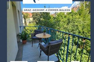 Wohnung mieten in Zwerggasse, 8010 Graz, Graz - St. Leonhard - Univiertel - großzügige 4 Zimmerwohnung - WG geeignet - provisionsfrei - Balkon