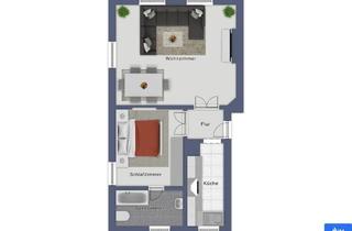 Wohnung mieten in Kirchbach In Der Steiermark, 8082 Kirchbach in Steiermark, 2-Zimmer-Wohnung in Kirchbach