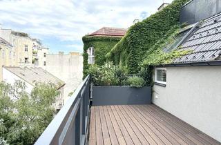 Wohnung kaufen in Rennweg / Belvedere, 1030 Wien, PROVISIONSFREI nahe Belvedere! Luxuriöse 3-Zimmer-Erstbezug-Dachgeschoss-Wohnung mit zwei Balkonen in historischem Gebäude