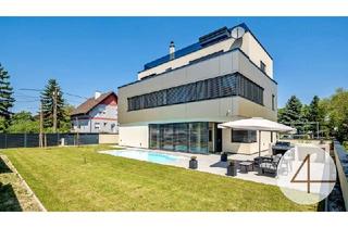 Villen zu kaufen in 1220 Wien, Premium-Villa - mit grünem Weitblick - sonnige Ausrichtung - hochwertige Ausstattung - Salzwasserpool - Garage - Lift