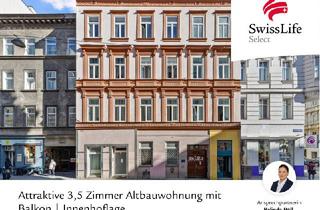 Wohnung kaufen in Neustiftgasse, 1070 Wien, Neustiftgasse | Attraktive 3,5 Zimmer Altbauwohnung mit Balkon | Innenhoflage