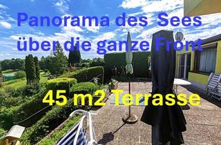 Haus kaufen in 7201 Neudörfl, Wenn man besondere Dinge nicht nur erkennt, sondern auch belebt, wissen Sie, worauf es im Leben ankommt ! WOW, so reagierte noch JEDER bei dem Panorama samt Seeblick von der 45 m2 Terrasse ! Da kommt Lebensfreude auf !