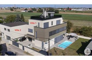 Villen zu kaufen in 1130 Wien, 2 Premium-Villen direkt nebeneinander - mit grünem Weitblick - sonnige Ausrichtung - hochwertige Ausstattung - Salzwasserpool - Garage - Lift