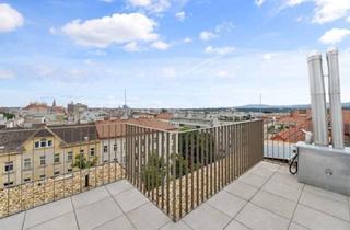 Wohnung kaufen in Akkonplatz, 1150 Wien, ERSTBEZUG ! Exklusives 148 m² Dachwohnung mit 3 Terrassen in generalsaniertem Gebäude (Top 21)